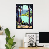 MEER Superior Retro Roger Broders Reisposter Poster (Thuiskantoor)