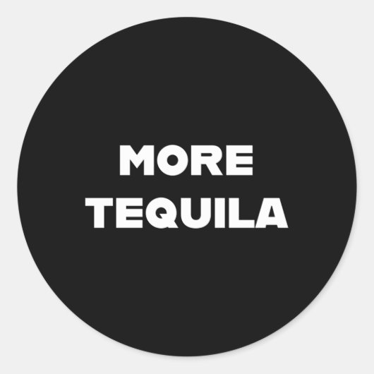 Meer Tequila Ronde Sticker (Voorkant)