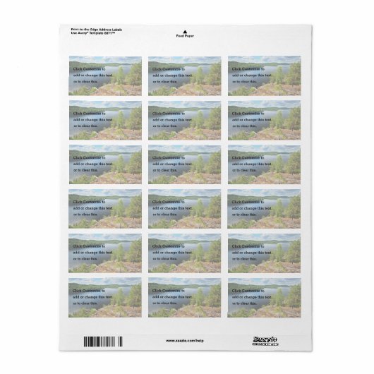 Meer Thema Etiket (Full Sheet)