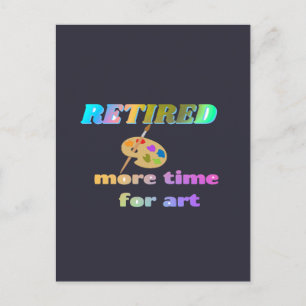 Meer tijd voor kunst briefkaart