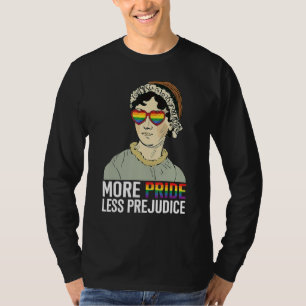Meer trots minder vooroordeel LGBT Jane Austen Tro T-shirt