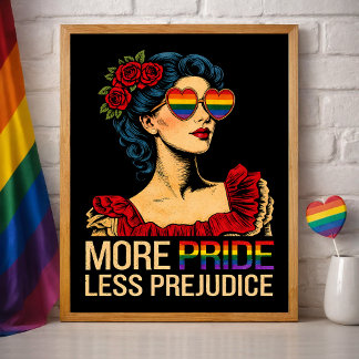 Meer trots, minder vooroordeel Pride Month LGBTQ Poster