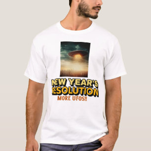 Meer UFO's-New Year's resolutie T-shirt