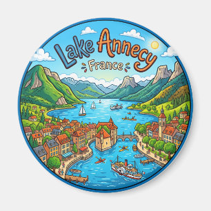 Meer van Annecy (Lac d'Annecy) Frankrijk Magneet
