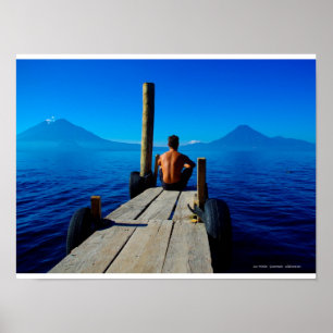 Meer van Atitlán, Guatemala Poster