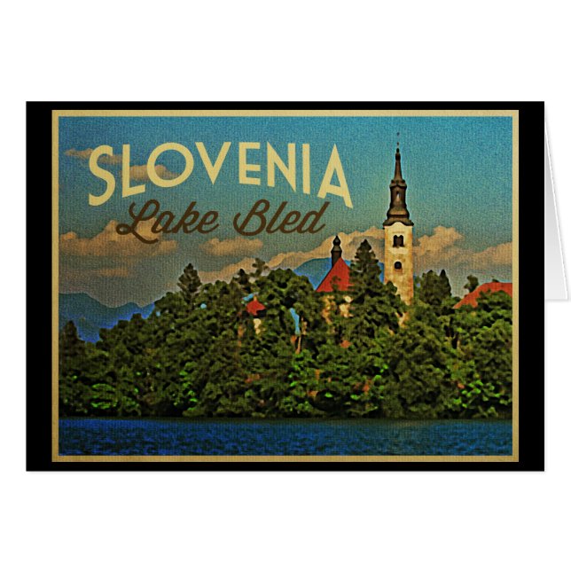 Meer van Bled Slovenië (Voorkant Horizontaal)