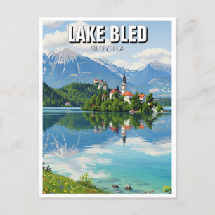 Meer van Bled Slovenië Briefkaart