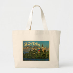 Meer van Bled Slovenië Grote Tote Bag