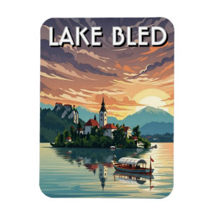 Meer van Bled Slovenië Magneet