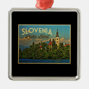 Meer van Bled Slovenië Metalen Ornament
