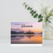 Meer van Bled Slovenië Post Kaart (Staand voorkant)