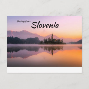 Meer van Bled Slovenië Post Kaart