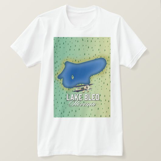 Meer van Bled Slovenië T-shirt (Design voorkant)