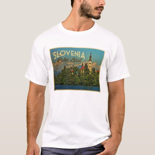 Meer van Bled Slovenië T-shirt (Voorkant)