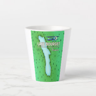 Meer van Bourget Frankrijk mooi reisposter Latte Mok