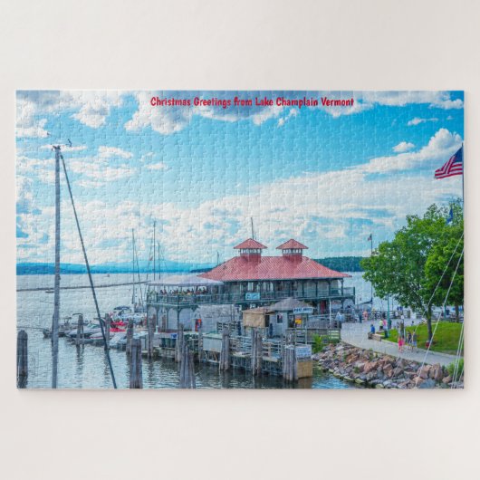 Meer van ChamPlain Vermont. Jigzaag Puzzle Legpuzzel (Horizontaal)