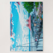 Meer van ChamPlain Vermont. Jigzaag Puzzle Legpuzzel (Verticaal)