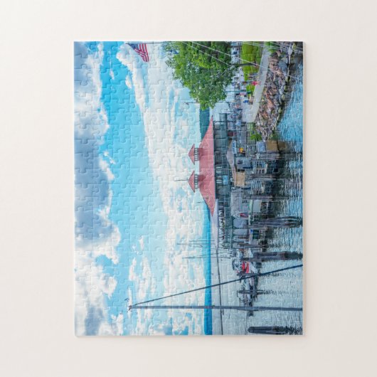 Meer van ChamPlain Vermont. Legpuzzel (Verticaal)