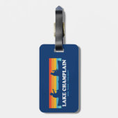 Meer van Champlatte New York Vermont Canoe Bagagelabel (Achterkant verticaal)