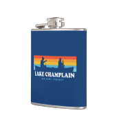 Meer van Champlatte New York Vermont Canoe Heupfles (Links)