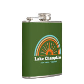 Meer van Champlatte New York Vermont-regenboog Heupfles (Rechts)