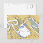 Meer van Charles, Briefkaart van het Louisiana Har (Voorkant / Achterkant)