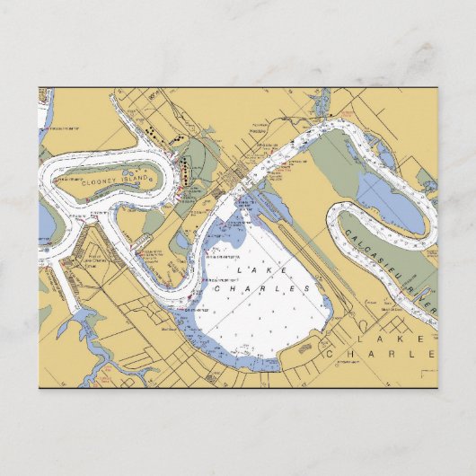 Meer van Charles, Briefkaart van het Louisiana Har (Voorkant)