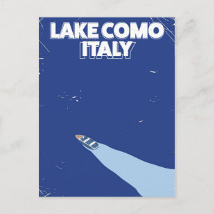 meer van Como Italië reisposter Briefkaart