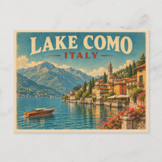 Meer van Como Italië Reizen Briefkaart