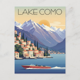 Meer van Como Italië Reizen Briefkaart