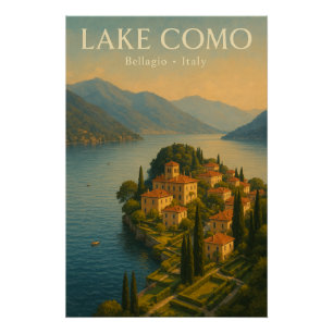 Meer van Como — Italië, reizen Perfect Poster