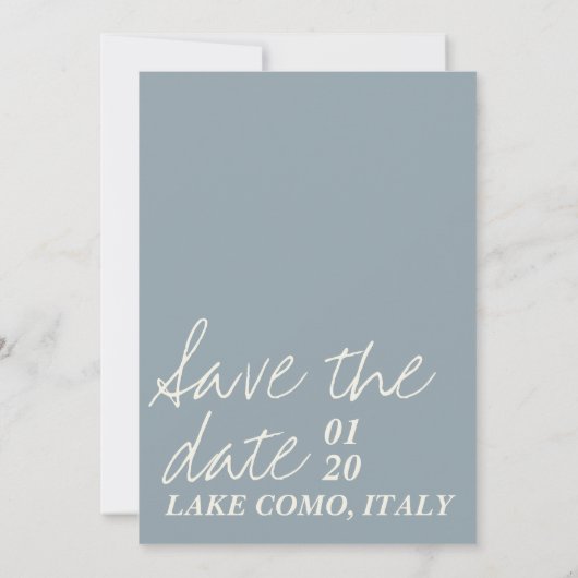 meer van Como Italië save the date met tekeningen Kaart (Achterkant)