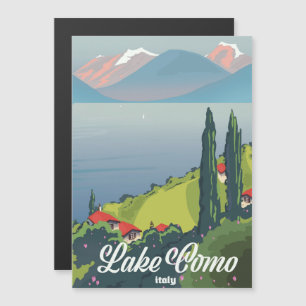 Meer van Como Italië vintage reisposter