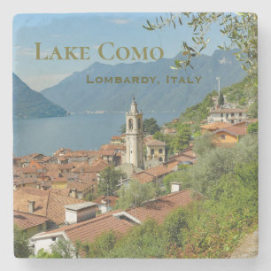 Meer van Como Lombardije Italië Stenen Onderzetter