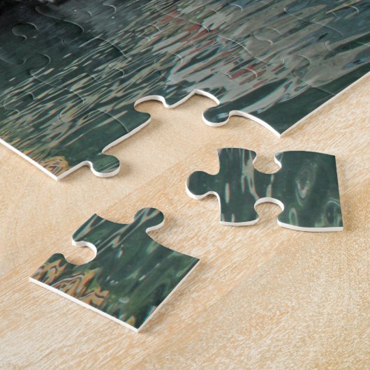 Meer van Como Nesso-puzzel Legpuzzel (Zijkant)
