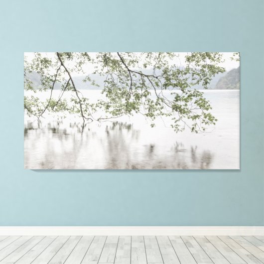 Meer van Crescent | Nationaal park van de Olympisc Canvas Afdruk (Insitu (Houten vloer))