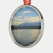 Meer van de Ozarks Blue Sunset Metalen Ornament (Links)