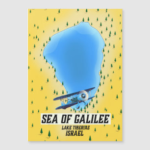 Meer van Galilea Israël kaart poster