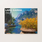Meer van Garda en geelbloem Legpuzzel (Horizontaal)