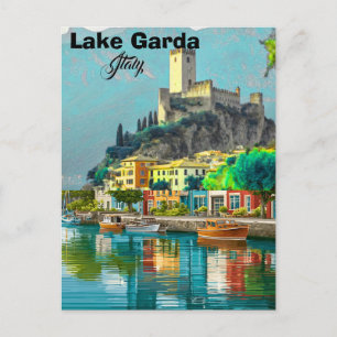Meer van Garda Italië Ansichtkaart, Italië Reis An Briefkaart