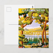 Meer van Genève Briefkaart (Voorkant / Achterkant)