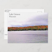 Meer van Genève, Briefkaart van Wisconsin (Voorkant / Achterkant)