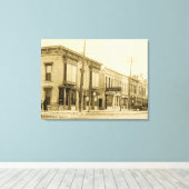 Meer van Genève Wisconsin 1910 South Side Main Str Canvas Afdruk (Insitu (Houten vloer))