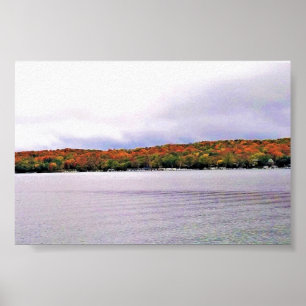 Meer van Genève, Wisconsin Poster