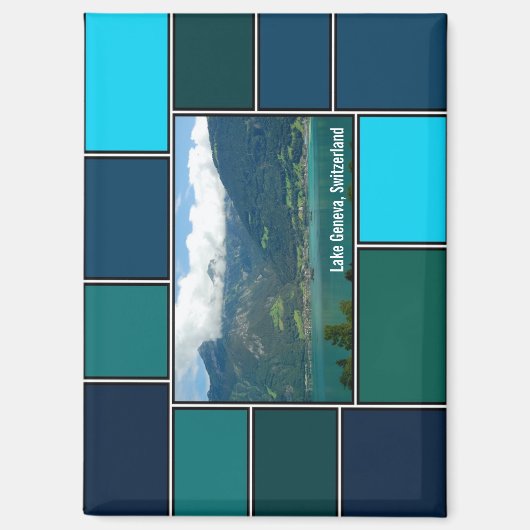 Meer van Genève, Zwitserland Magneet (Voorkant)