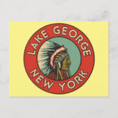 Meer van George, New York - Briefkaart (Voorkant)