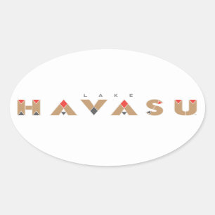 Meer van Havasu Ovale Sticker