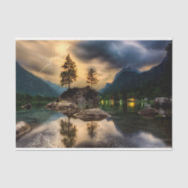 Meer van het Sunset Mountains 2-deklaagpapier Tissuepapier