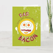 Meer van je dan van bacon Vaderdag kaarten (Voorkant)