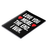 Meer van je houden, ik win Valentijn en geef hem h Notitieboek (Linkerzijde)